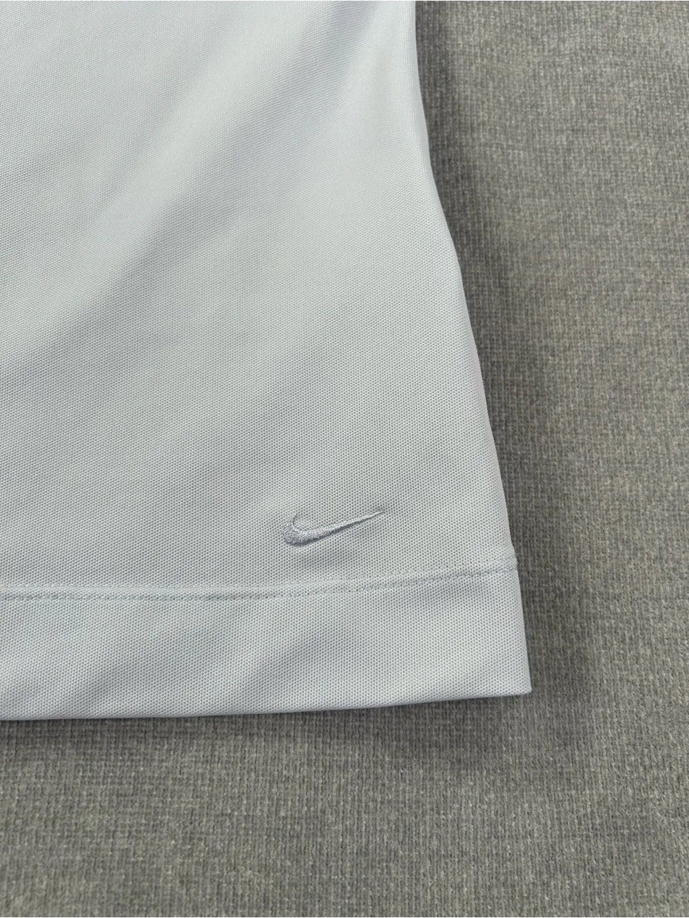 Nike Golf FitDry Polo Women’s L Vintage Y2K Sleeveless Ice Blue Striped 288476